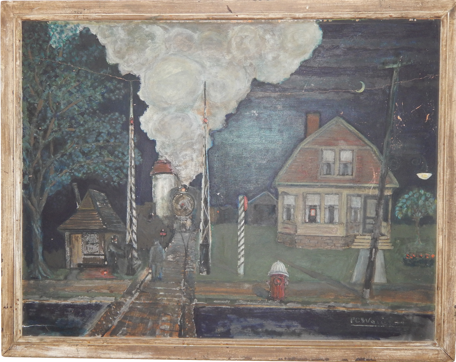 Railroad crossing (brightened). (Chris Horton collection.)